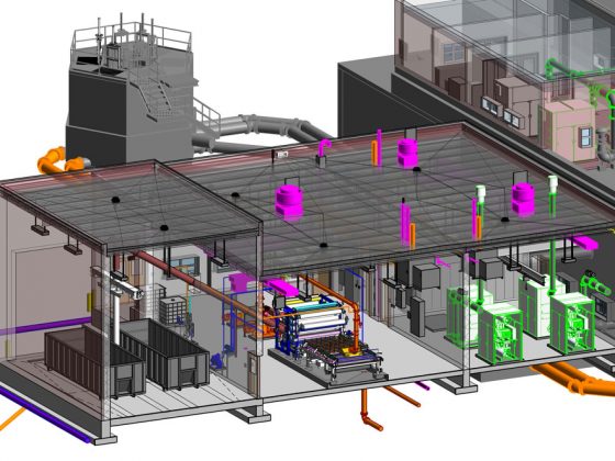 BIM rendering of the Breakneck Creek Regional Authority Wastewater Treatment Plant