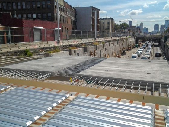 Image of a bridge deck under construction.